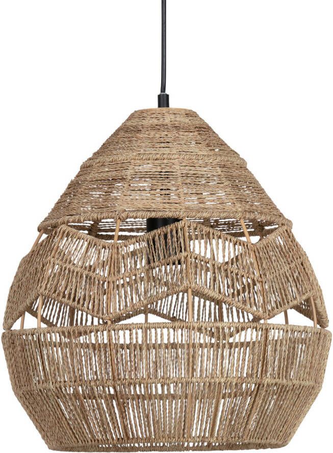 WOOOD Exclusive Adelaide Hanglamp Papiertouw Naturel 37x35x35