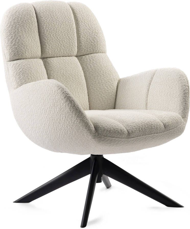 Anne draaifauteuil offwhite