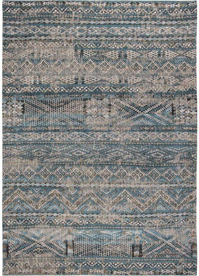 Louis de Poortere Antiquarian Kilim vloerkleed (Afmetingen: 240×170 cm Basiskleur: blauw)