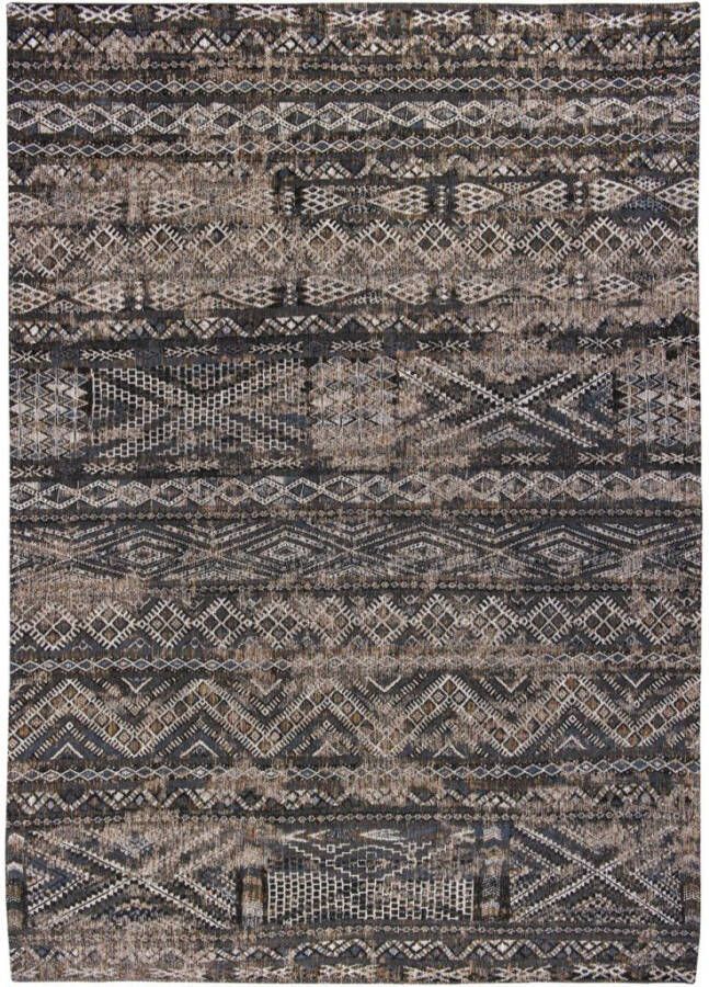 Louis de Poortere Antiquarian Kilim vloerkleed (Afmetingen: 390×290 cm Basiskleur: zwart)