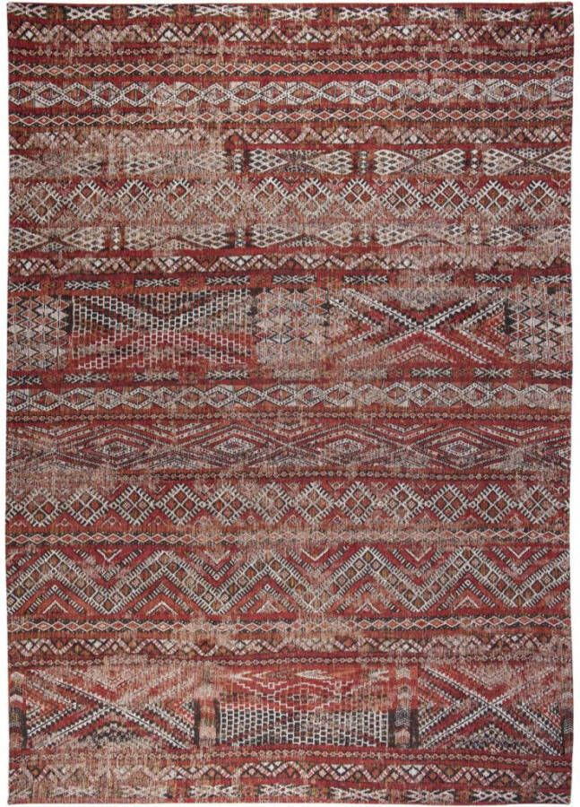 Louis de Poortere Antiquarian Kilim vloerkleed (Afmetingen: 200×140 cm Basiskleur: rood)