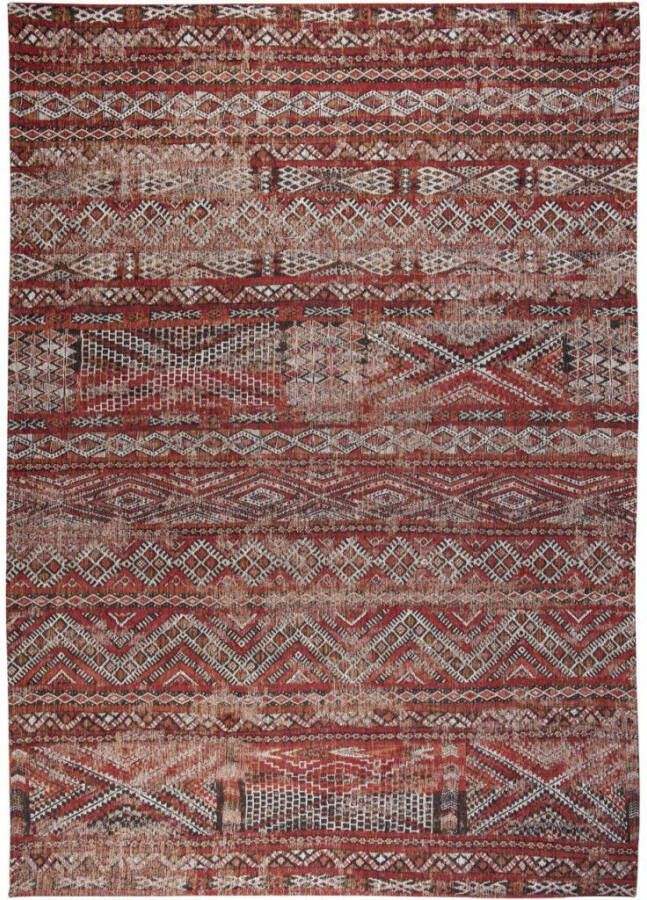 Louis de Poortere Antiquarian Kilim vloerkleed (Afmetingen: 280×200 cm Basiskleur: rood)