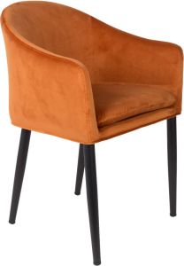 ZILT Eetkamerstoel 'Yuniesky' kleur Oranje