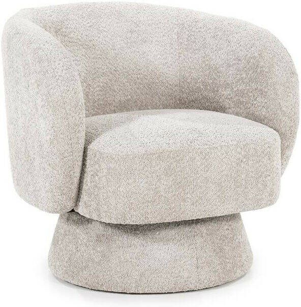 By-Boo Draaifauteuil Balou Bouclé Taupe