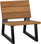 WOOOD Banco Outdoor Fauteuil Hout Metaal Nature 78x68x82 - Thumbnail 3