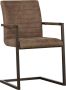 WOOOD Eetkamerstoel Bas Vrije schommelstoel gepolsterd breedte 54 cm metalen frame (set 2 stuks) - Thumbnail 2