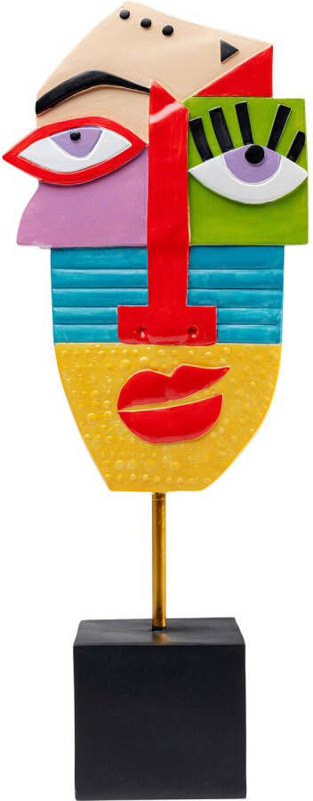 Kare Design | Beeld Abstract Face Multicolour 52cm | Woonaccessoires | Beeld