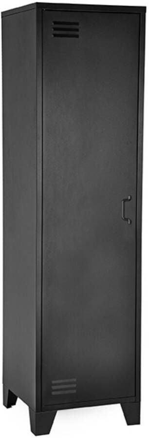 LABEL51 | Bergkast Fence Zwart Metaal 1 Deurs | Woonkamer meubels | Bergkast