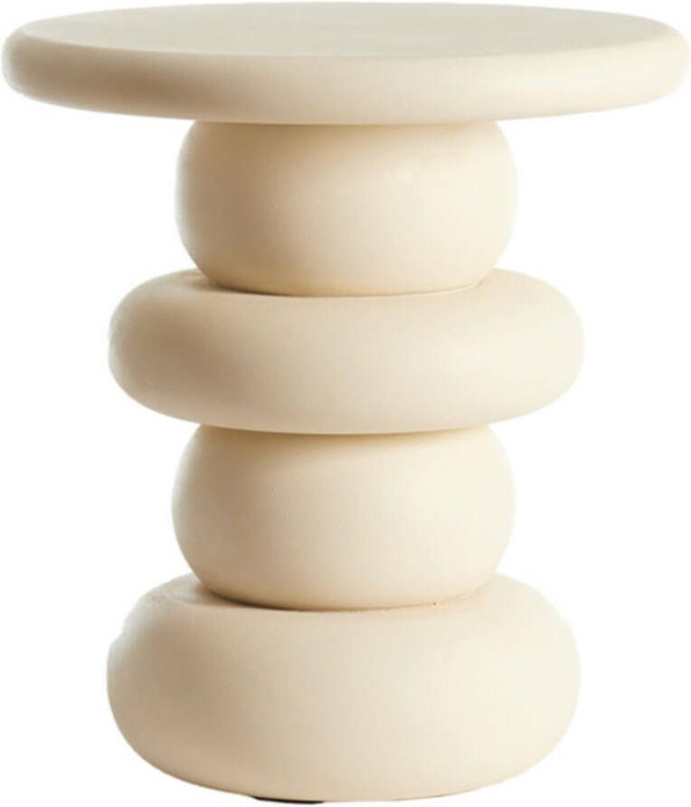 Light & Living Light&living Bijzettafel Ø40x45 cm AZALAS hout crème