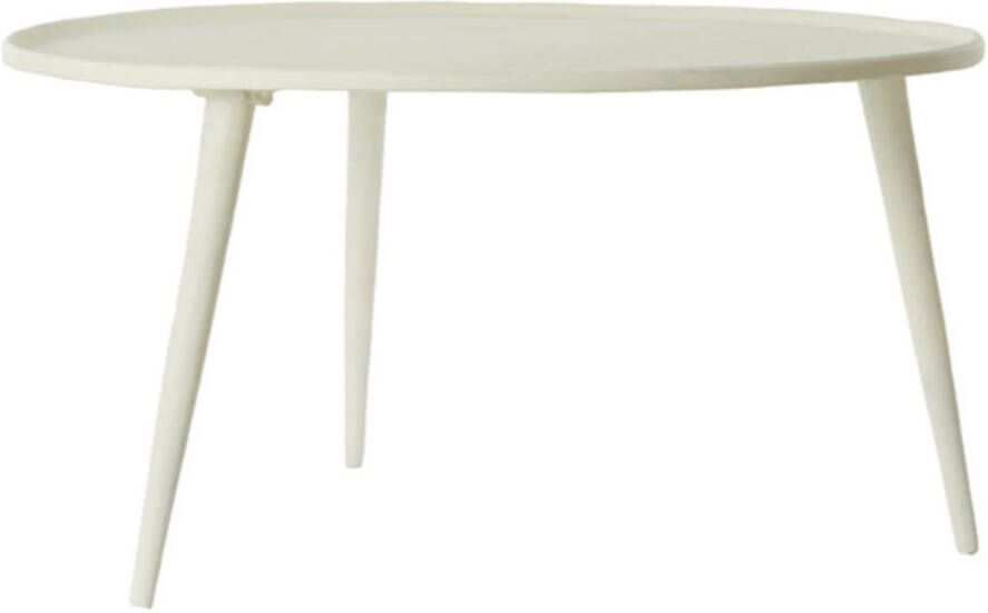 Light & Living Ronde Bijzettafel Babina 68cm Crème