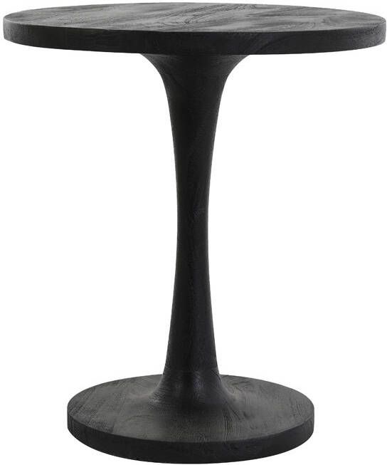 Light & Living Light&living Bijzettafel Ø50x55 cm BICABA hout zwart - Foto 3