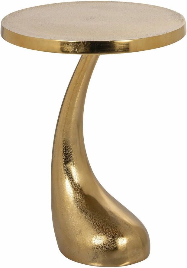 Richmond Interiors Richmond Ronde Bijzettafel Dolphin 45cm Goud