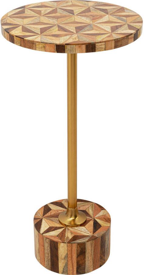 Kare Design Kare Bijzettafel Domero Geo Brown Ø25cm