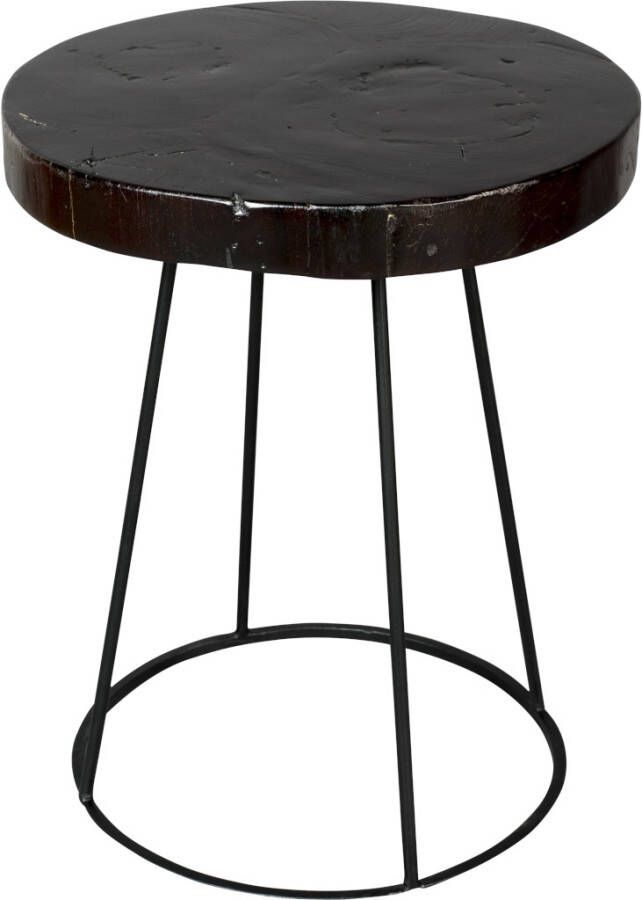 Dutchbone Bijzettafel 'Kraton' 40x50cm kleur Zwart