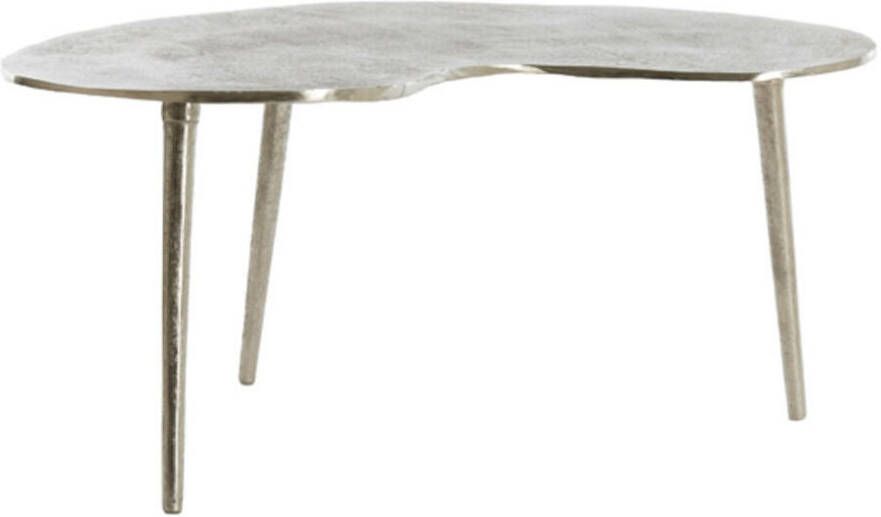 Light & Living Organische Bijzettafel Linos 80 x 60cm Nikkel