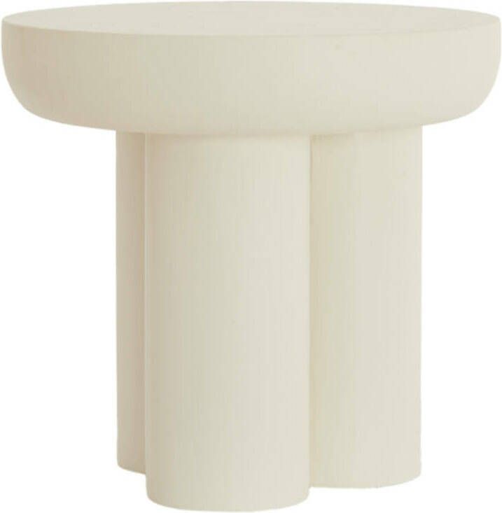 Light & Living Light&living Bijzettafel Ø50x47 cm MIZUHO crème