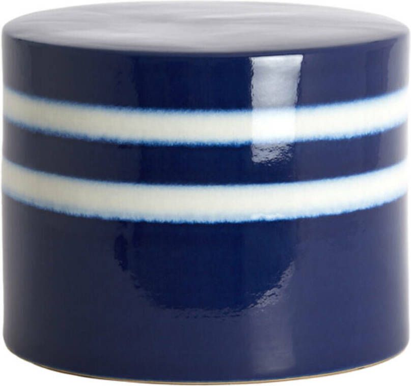 Light & Living Bijzettafel Mooca Keramiek 42cm Donkerblauw