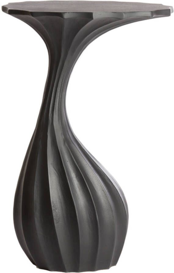 Light & Living Bijzettafel Nyoko Zwart 41x36x63cm Modern