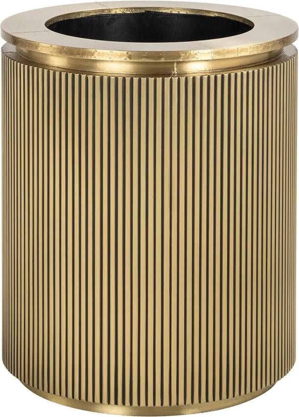 Richmond Interiors Richmond Bloempot Ironville Brass 60cm hoog Brushed gold