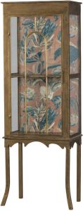 BePureHome Vitrinekast 'Bouquet' Metaal met print kleur Antique Brass