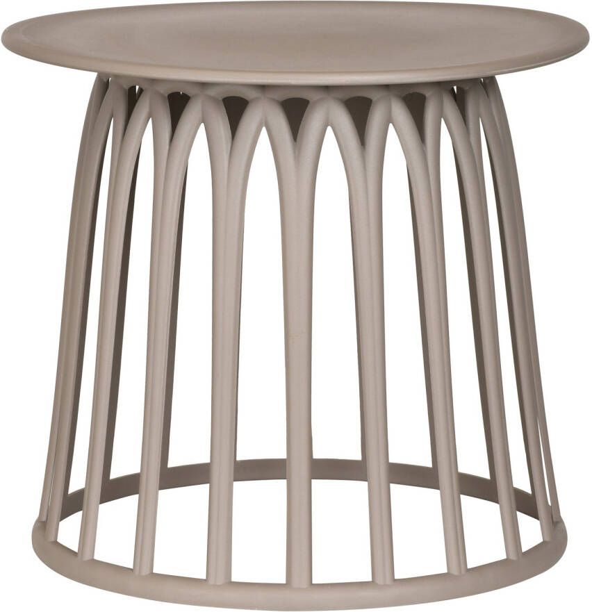 WOOOD Outdoor Bijzettafel Boy 50cm Taupe Rond