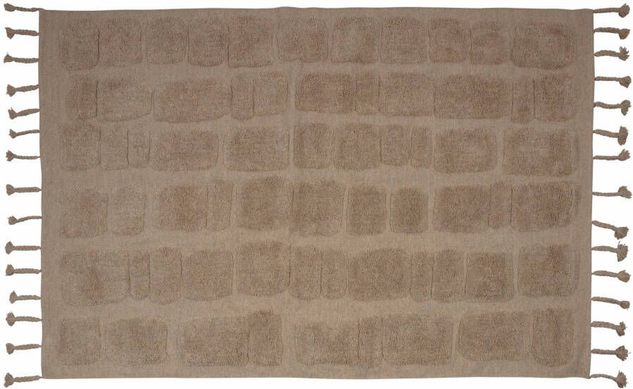 Bricks Vloerkleed Met Steen Dessin Beige 170x240cm