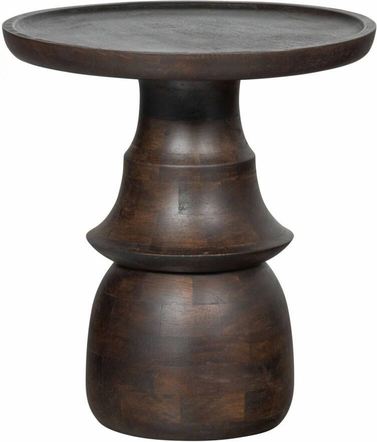 BePureHome | Broad Bijzettafel Gravure Poot Mango Hout Naturel | Woonkamertafels | Bijzettafel - Foto 5