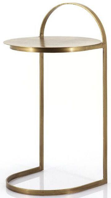 By-Boo Bijzettafel Garcon Goud 35cm Rond