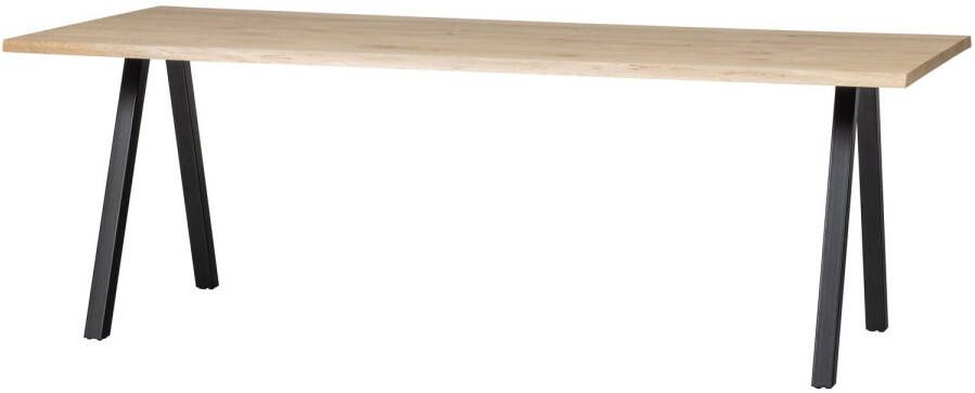 WOOOD Tablo Boomstam Tafel Incl. 2-standen Poot Eiken Metaal 75x199x90 - Foto 2