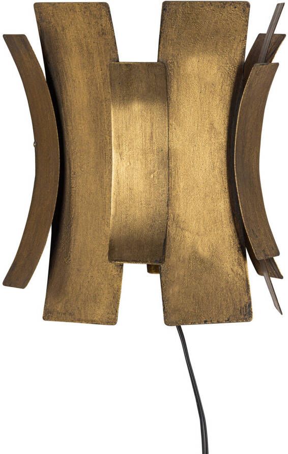 BePureHome Course Wandlamp Metaal Antique brass 27x25x16