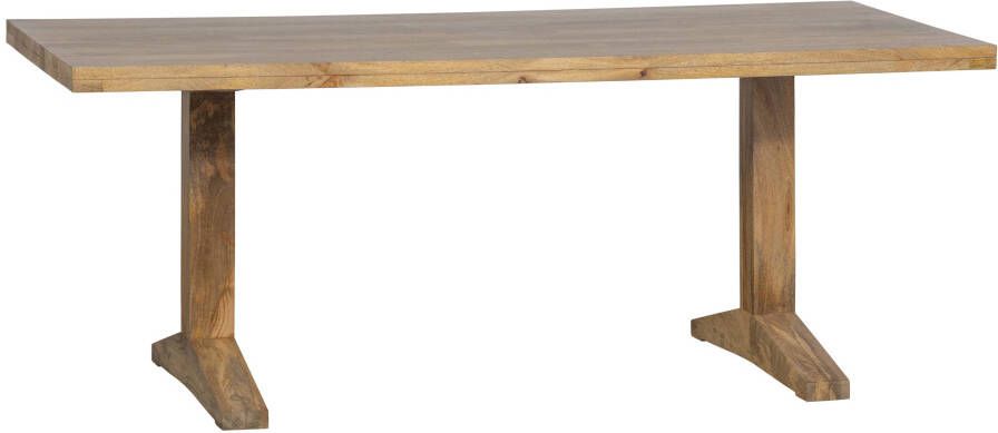 Deck Eettafel 200x90cm Mango Hout Naturel