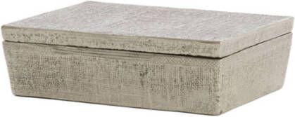 Light & Living Deco Lina 37x27x11cm Zilver