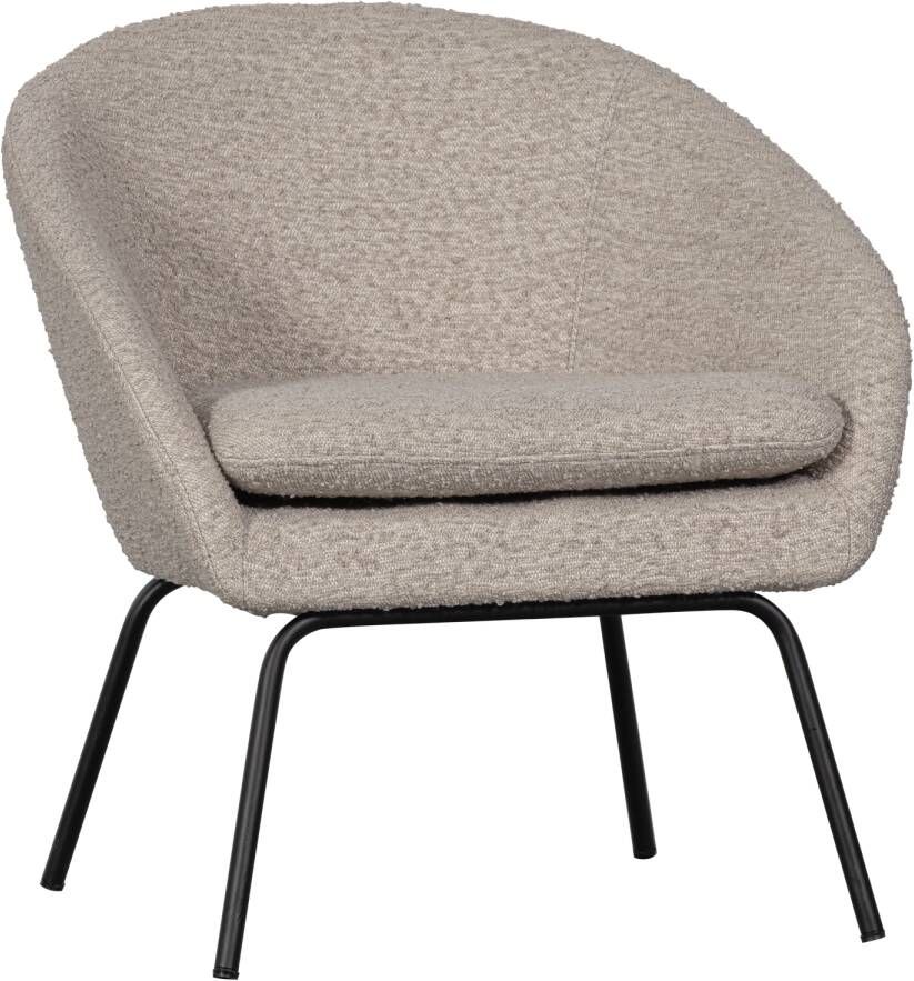 WOOOD Fauteuil Ditte Bouclé Greige