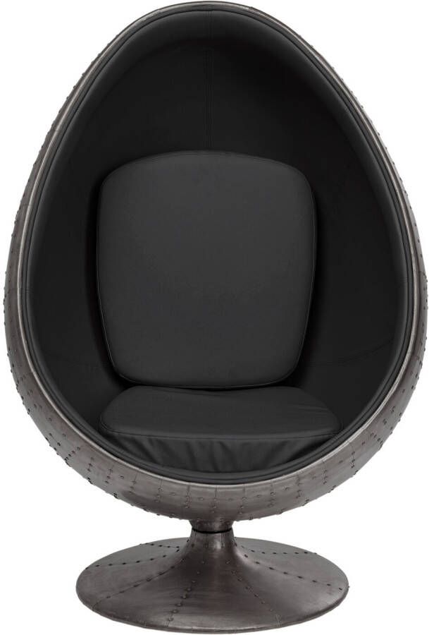 Kare Design Eye Ball Draaifauteuil fluweel zwart