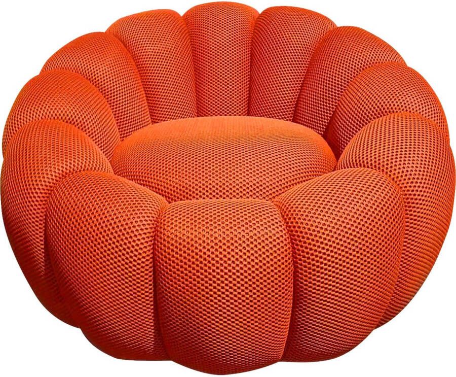 Kare Design Peppo Bloom Draaifauteuil oranje