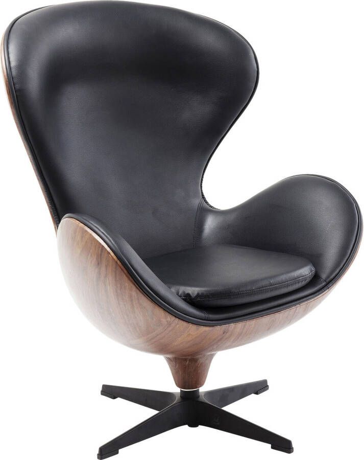 Kare Design Kare Draaifauteuil Lounge Black Walnut