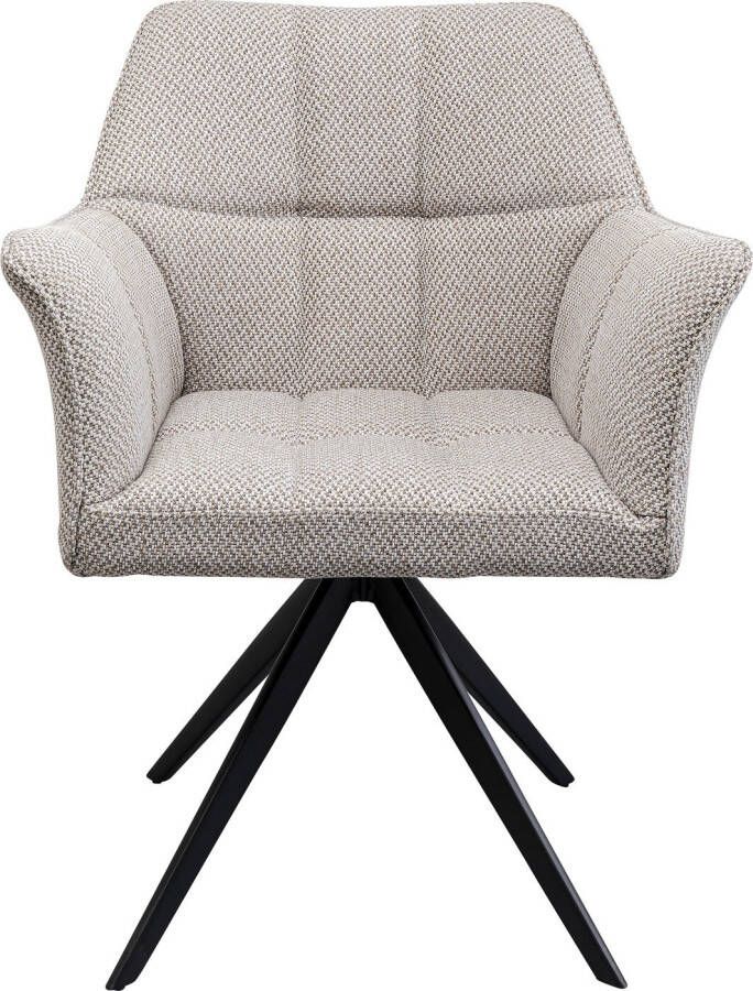 Kare Design Thinktank Draaibare Stoel Stof Grijs