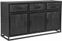LABEL51 Dressoir Chili Zwart Mangohout 170x45x90 Cm - Thumbnail 2