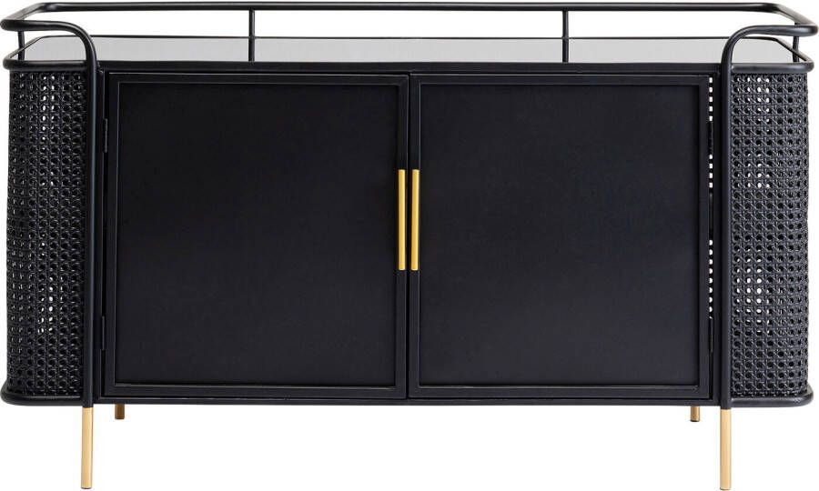 Kare Design Fence Dressoir Zwart Metaal