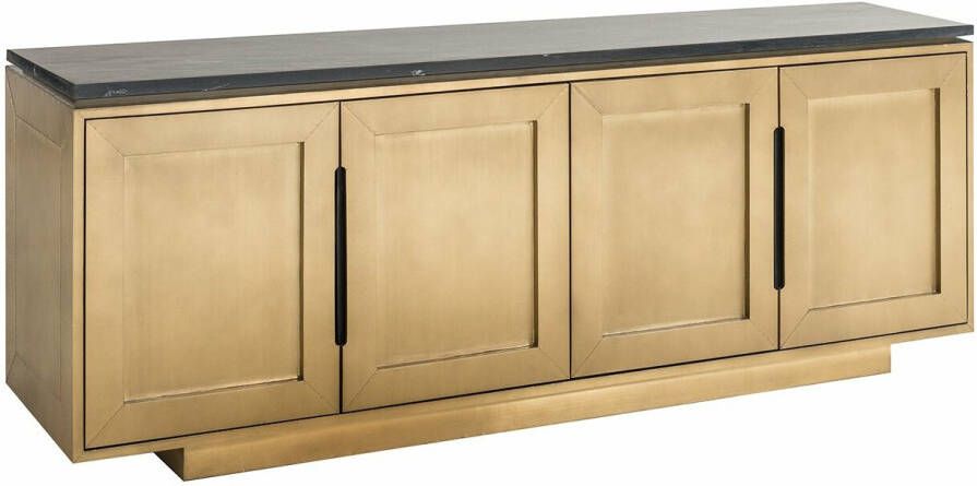 Richmond Interiors Richmond Dressoir Finsbury Brass en marmer 183cm Goud