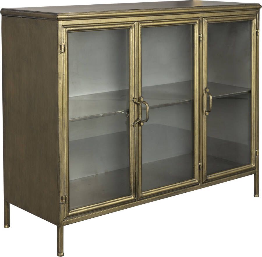 Dutchbone Dressoir Gertlush Antique Brass 100cm Goud