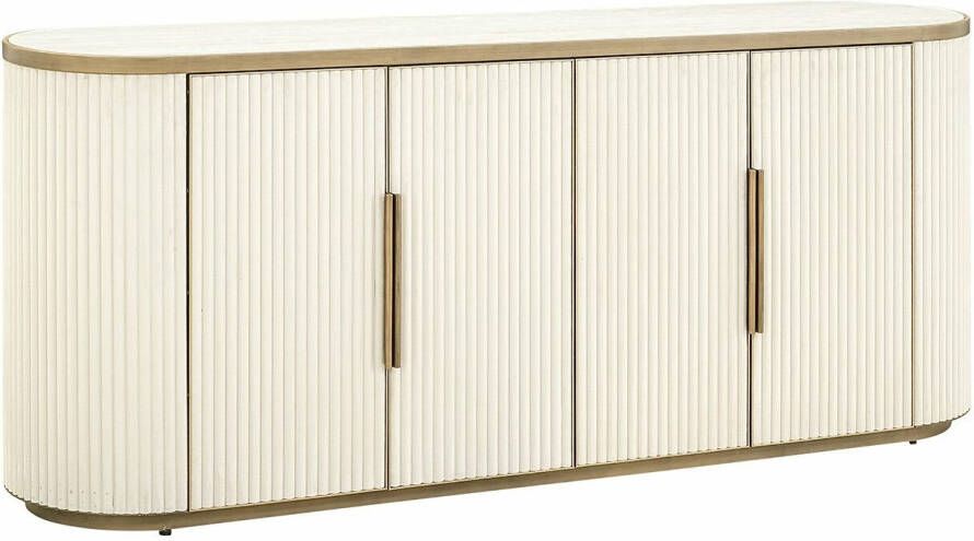 Richmond Interiors Richmond Dressoir Tivoli Stof en keramiek 192cm Wit