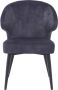 Livingfurn Eetkamerstoel Donna antraciet Velvet Antraciet 2 stuks - Thumbnail 3