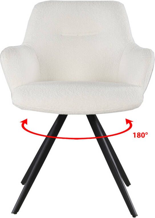 Eetkamerstoel Doreen Boucle White