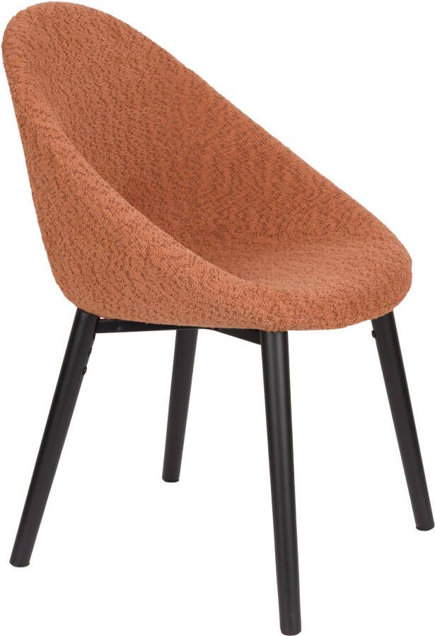 Dutchbone Fenna Eetkamerstoelen Terra Set van 2 Rood