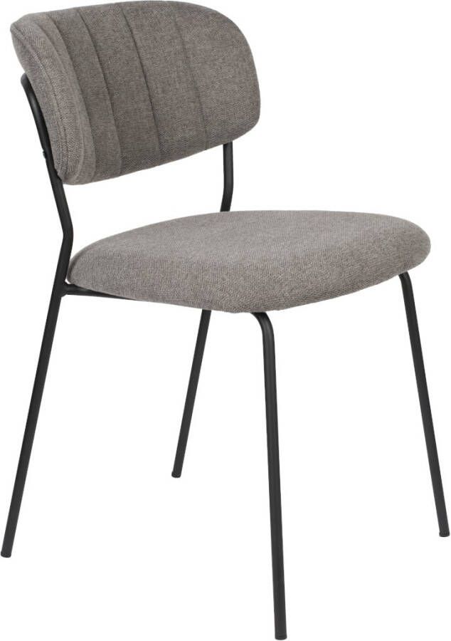 White Label Living | White Label Living | Eetkamerstoel Jolien Black Grey | Zitmeubels eetkamer | Eetkamerstoel | Zitmeubels eetkamer |