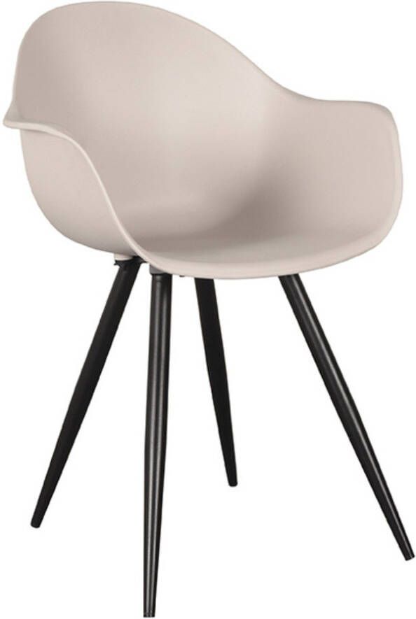 LABEL51 | Eetkamerstoel Luca Zand Kunststof | Zitmeubels eetkamer | Armstoel - Foto 2