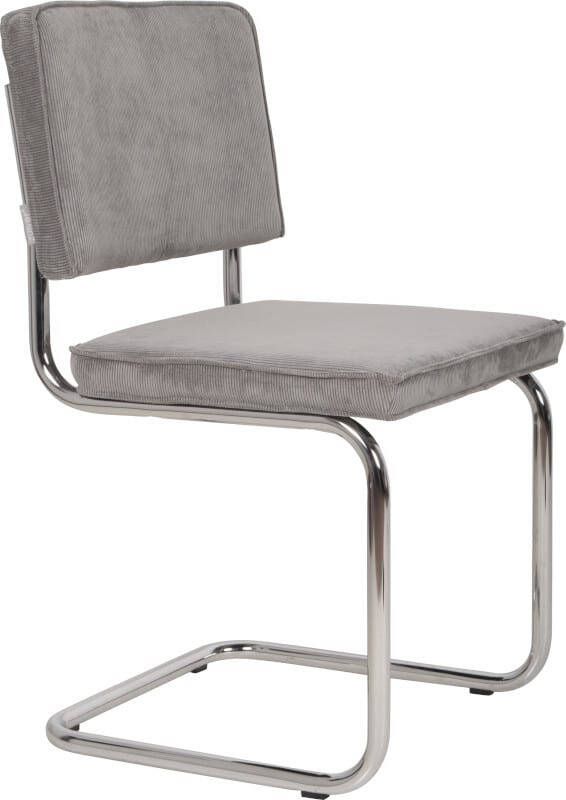 Zuiver | Eetkamerstoel Ridge Rib Cool Grey | Zitmeubels eetkamer | Eetkamerstoel