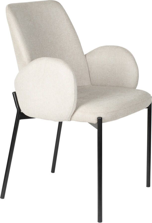 Housecraft Living Housecraft Tjarda Eetkamerstoelen armleuning Taupe Set van 2