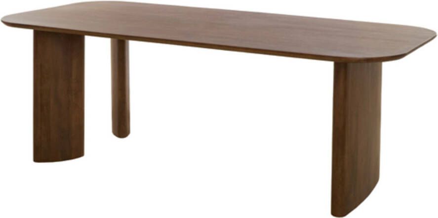 Light & Living Deens Ovale Eettafel Aymara Hout Bruin Ovaal